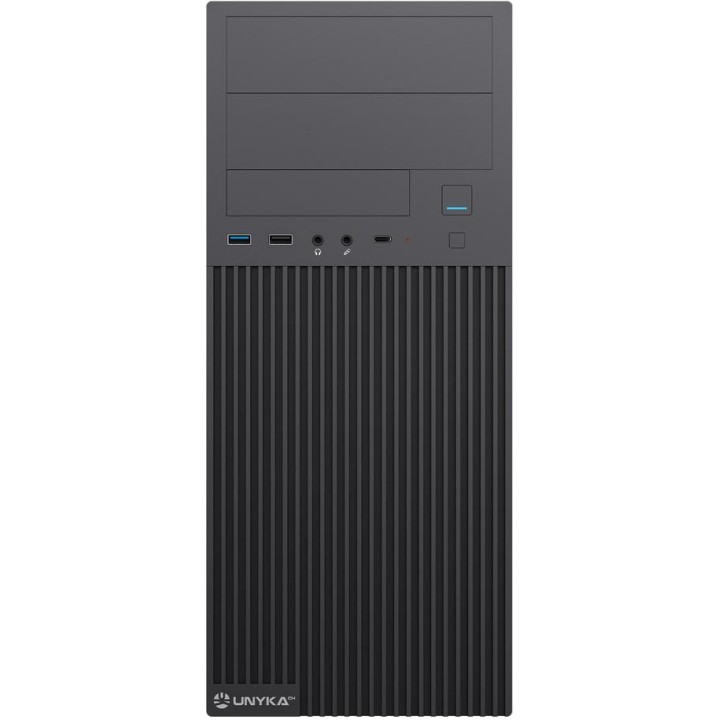 UNYKACH Boîtier PC de bureau avec alimentation incluse