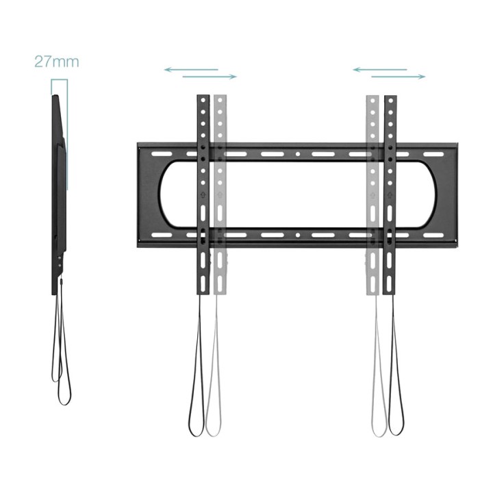 TOOQ Fixed TV wall mount LP1084F-B 37-80" VESA-600X400 80KG