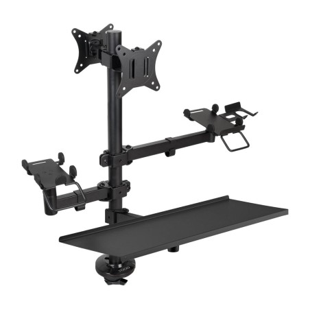desk mount for two monitors, pos terminal, reader and keyboard tqpm0003 17-32" vesa-100x100 18kg