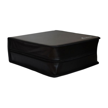 faux leather wallet case for 200 cd and dvd discs box93