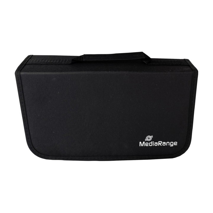 MEDIARANGE Custodia portafoglio in nylon per 96 dischi CD e