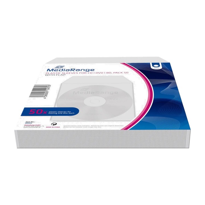 MEDIARANGE Muovikotelot CD- ja DVD-levyille BOX64 50 UDS