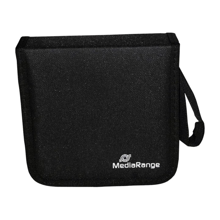 MEDIARANGE Nylon cd- en dvd-portemonnee voor 24 discs BOX50