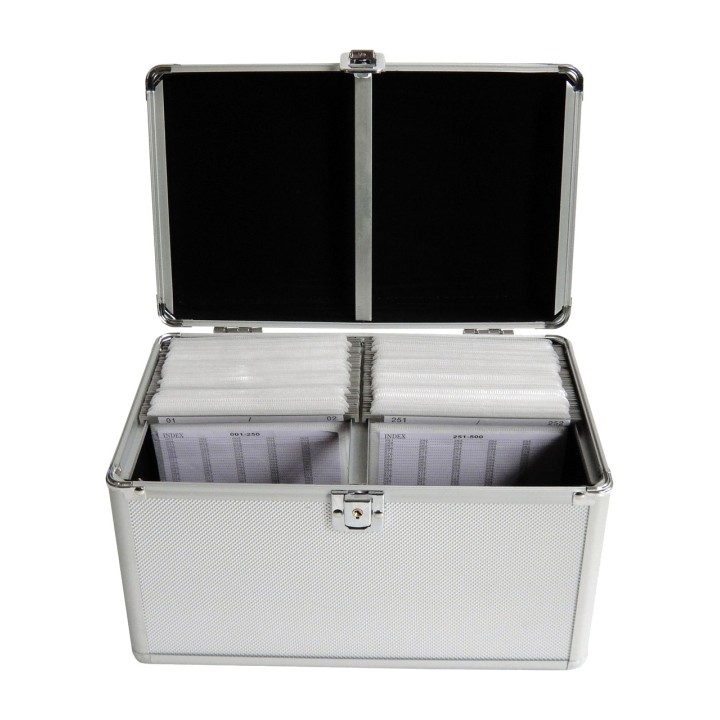MEDIARANGE Aluminiumkoffer für 200 CDs und DVDs BOX75 945586