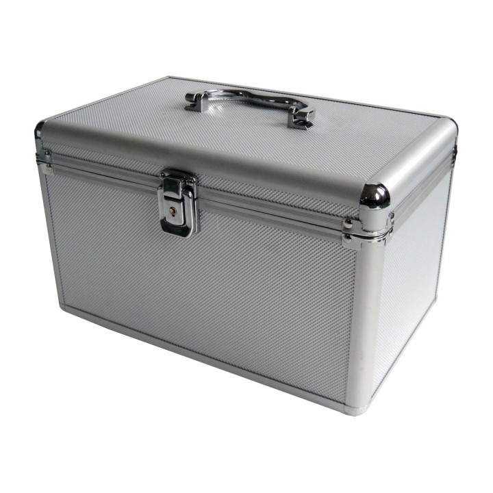 MEDIARANGE Mallette en aluminium pour 200 CD et DVD BOX75