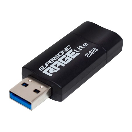 clé usb-a 3.2 coulissante supersonic rage lite 256gb pef256grlb32u