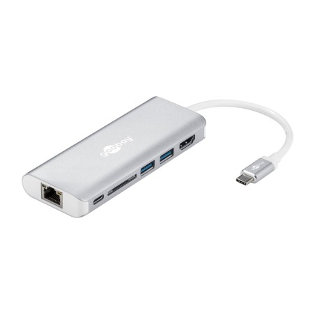 hub usb-c de aluminio con hdmi, red gigabit y lector sd 5gbps 4k-30hz 76788