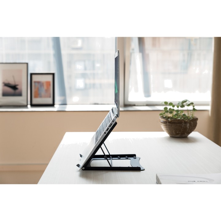 DIGITUS Supporto pieghevole per laptop con 5 livelli di