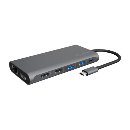 estación de acoplamiento usb-c para tres monitores con displayport y hdmi ib-dk4050-cpd 100w