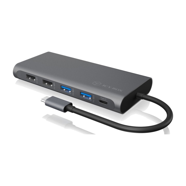 ICY BOX USB-C-Dockingstation für drei Monitore mit