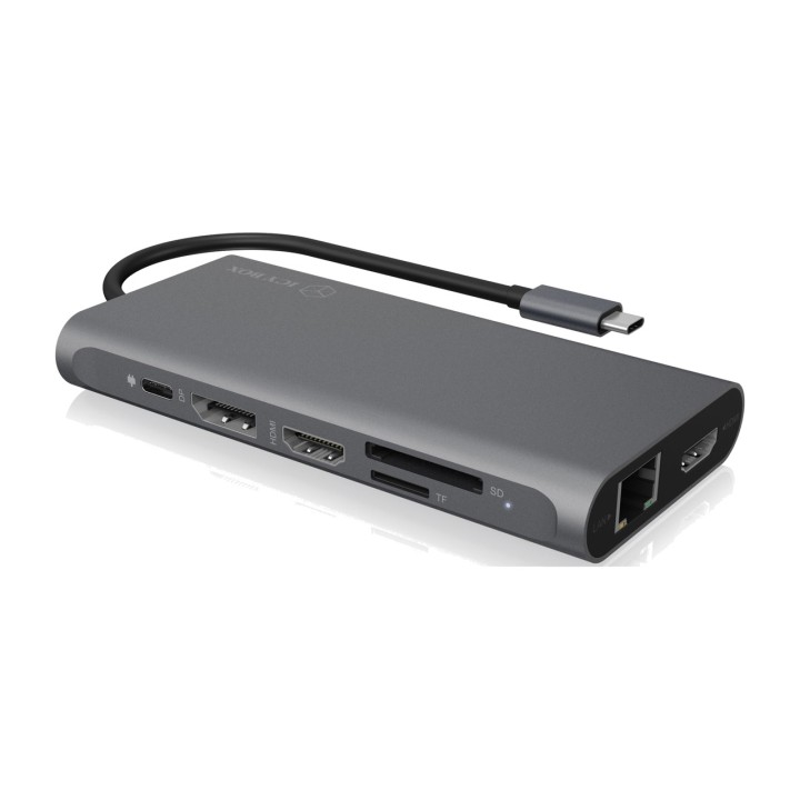 ICY BOX Station d’accueil USB-C pour trois écrans avec