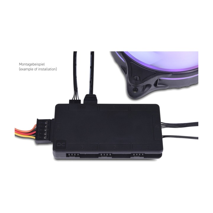 ALPHACOOL PWM-Lüfter- und Beleuchtungsverteiler für PC CORE