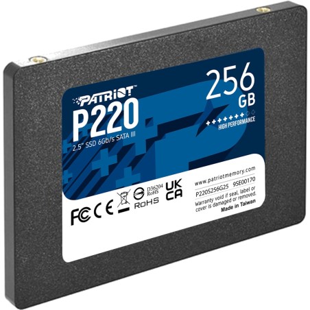 ssd interno sata p220 2,5" 256gb p220s256g25