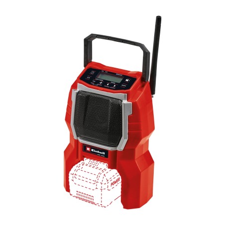 radio de obra con bluetooth sin batería ni cargador power x-change tc-ra 18 li 10w am fm