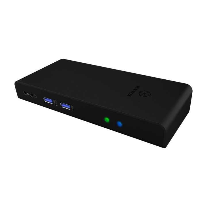 ICY BOX Station d’accueil USB-A pour deux moniteurs Full HD