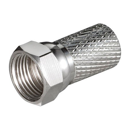 conector f macho de rosca para cable coaxial wef 7c 20mm cu big-nut 51864