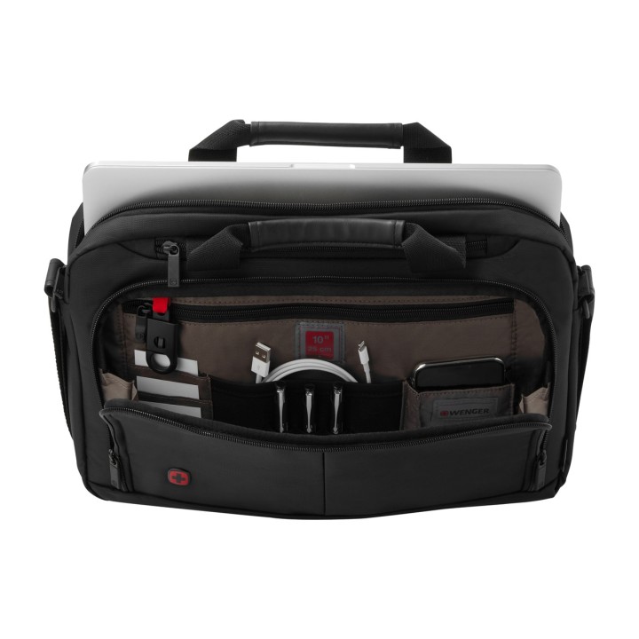 WENGER Schlanke Laptoptasche mit Trolley-Gurt SOURCE-14" 5L