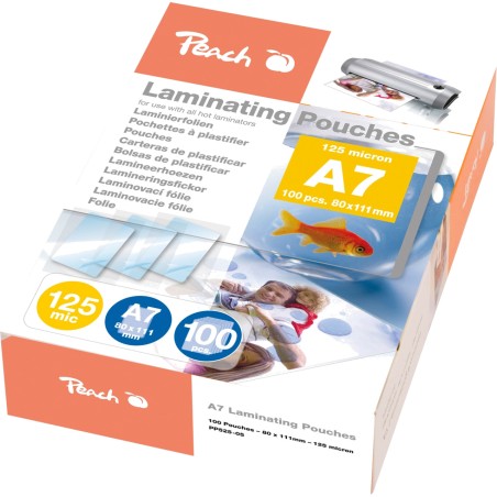 fundas brillantes para plastificar documentos pp525-05 a7 125mic 100 uds