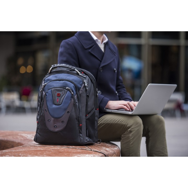 WENGER Laptop-Rucksack mit Trolley-Aufsteckfunktion IBEX 17"