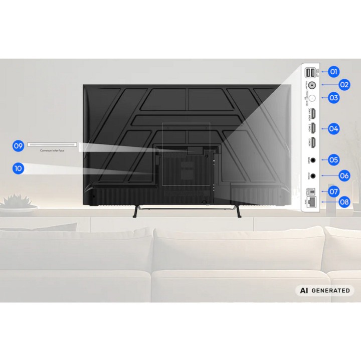MEDION Smart TV QLED de 55 polegadas com Google TV LIFE MD