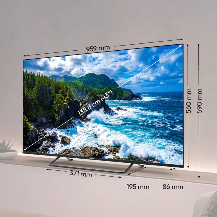 MEDION Televisor inteligente QLED de 55 pulgadas LIFE MD