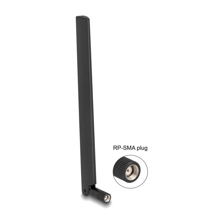 DELOCK Dual-band WiFi 6 omnidirectional antenna with hinge