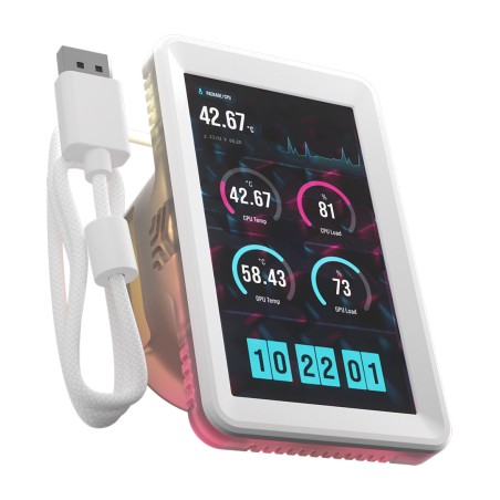 modulo display lcd da 5 pollici per raffreddamento a liquido icue-link titan-rx