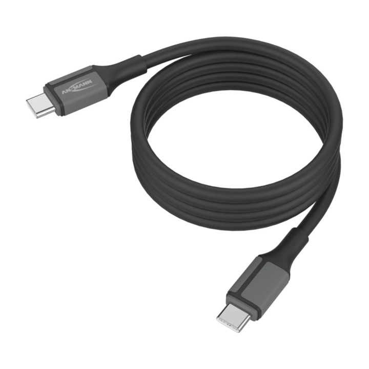 ANSMANN Cable de silicona magnético con conectores USB-C