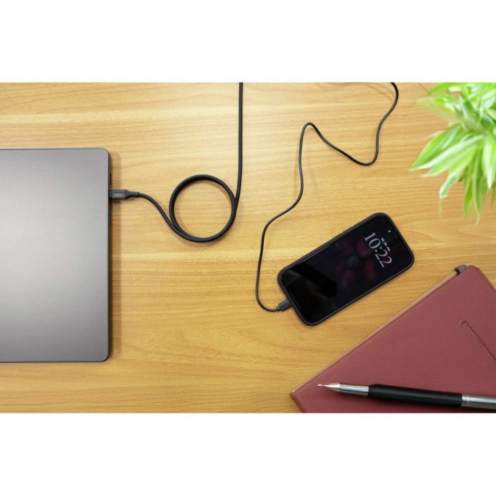 ANSMANN Cable de silicona magnético con conectores USB-C