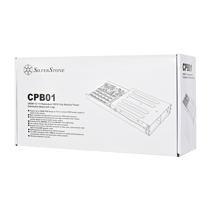 SILVERSTONE Power distribution board for redundant CRPS