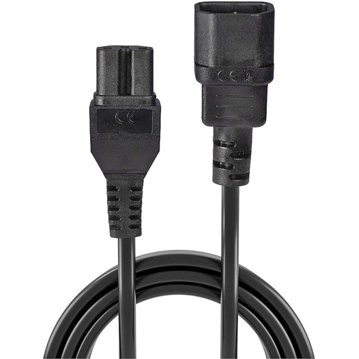 LINDY Power cable for high-temperature equipment IEC-C14-C15