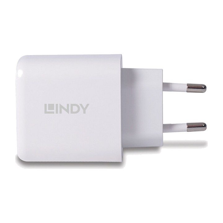 LINDY USB-Wandladegerät mit zwei Anschlüssen A-C PD 30W