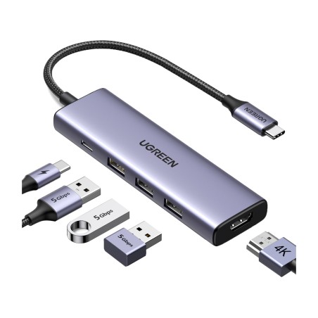usb-c hub with hdmi and three usb-a ports 15596 5gbps