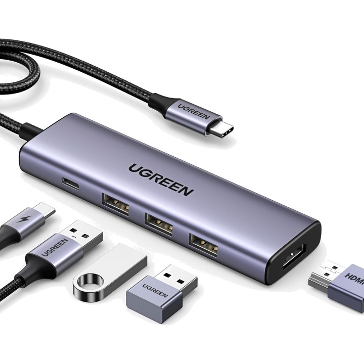 UGREEN Hub USB-C avec HDMI et trois ports USB-A 15596 5GBPS