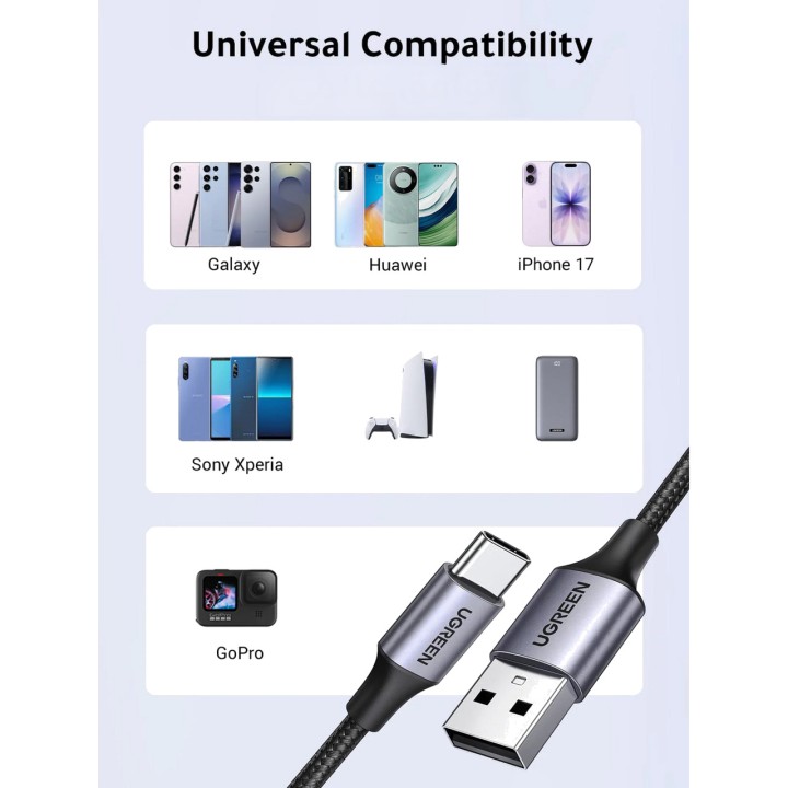 UGREEN USB-A-auf-Typ-C-Ladekabel 100CM 60126 100202216