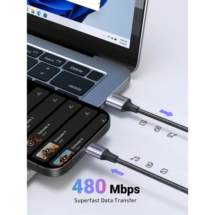 UGREEN Cavo di ricarica da USB-A a Type-C 100CM 60126
