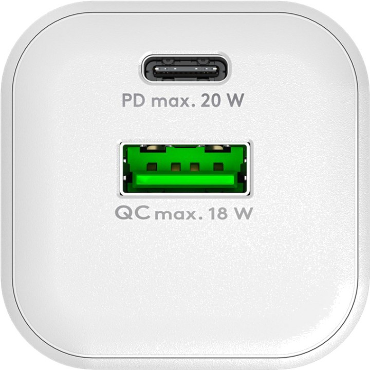 GOOBAY GaN fast wall charger with USB-C and USB-A ports PD