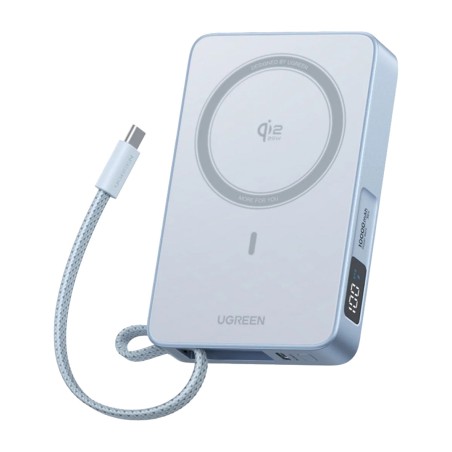 batería externa magnética con carga inalámbrica qi2 magflow-pb773 10000mah 25w
