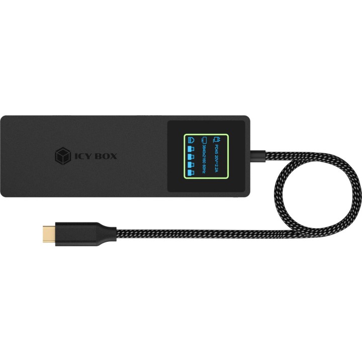 ICY BOX Station d’accueil USB-C compacte avec réseau et HDMI