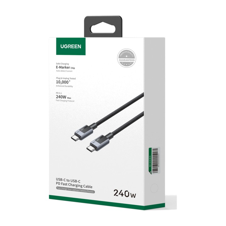 UGREEN Cable USB tipo C de carga rápida 240W 100CM 45067