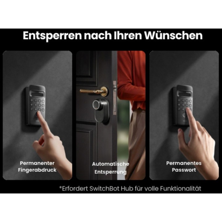 SWITCHBOT Access keypad with 3D facial recognition for smart