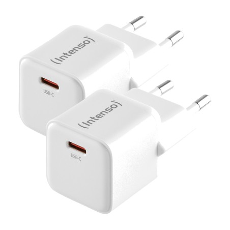 pack de dos cargadores gan de pared usb-c w30c 30w 2 uds