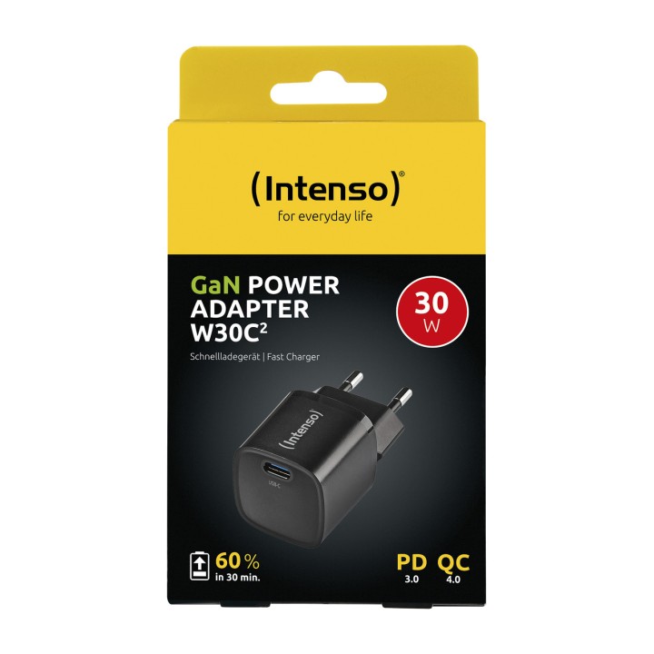 INTENSO Compact GaN USB-C wall charger W30C2 30W 100188805