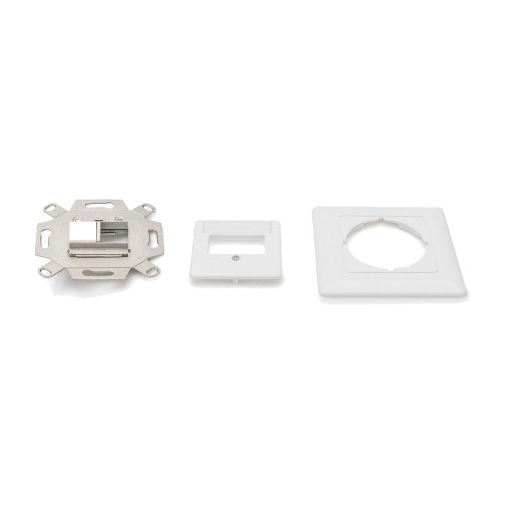 DIGITUS Faceplate with mounting frame for multimedia and