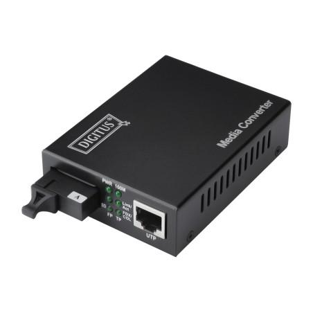 convertidor de medios bidireccional de cobre a fibra óptica gigabit-rj45/sc dn-82122