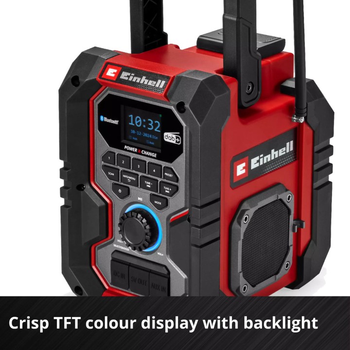 EINHELL Radio numérique de chantier sans fil avec Bluetooth,