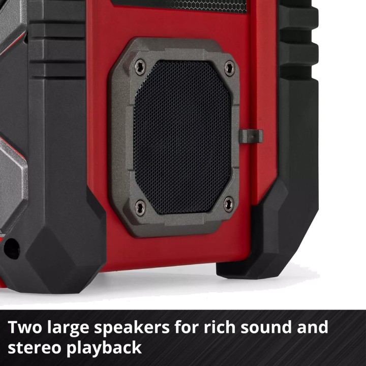 EINHELL Akku-Baustellenradio mit Bluetooth, ohne Akku und