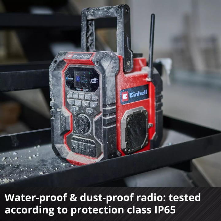 EINHELL Radio digital de obra con Bluetooth sin batería ni