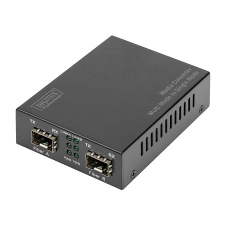 convertidor de medios de fibra óptica multimodo a monomodo gigabit-2x-sfp dn-82133