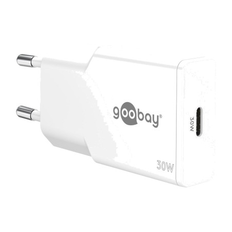 cargador rápido de pared usb-c gan extraplano pd slim-30w